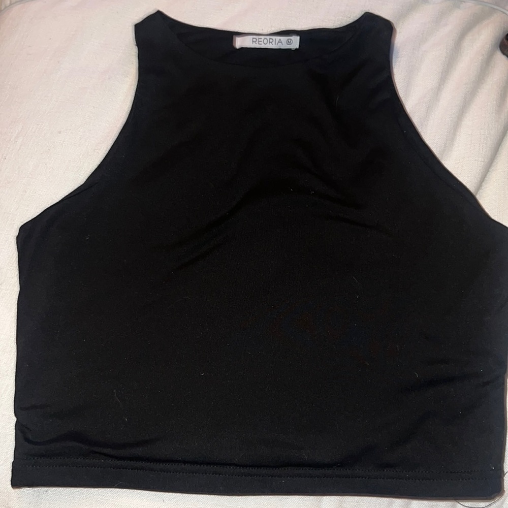 Black crop top